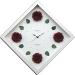 《フラワー掛け時計》Gerbera Clock Wine Red