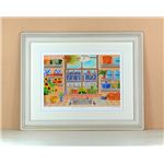 《水彩画・アートフレーム》Kitchen（キッチン） 〔栗乃木ハルミ くりのき はるみ〕