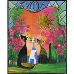 《絵画》ロジーナ 花の庭 《絵画》ロジーナ 花の庭