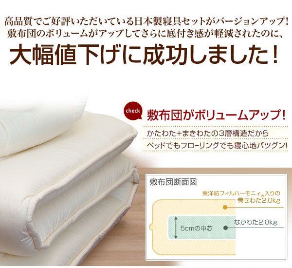 抗菌防臭防ダニ吸汗寝具セット