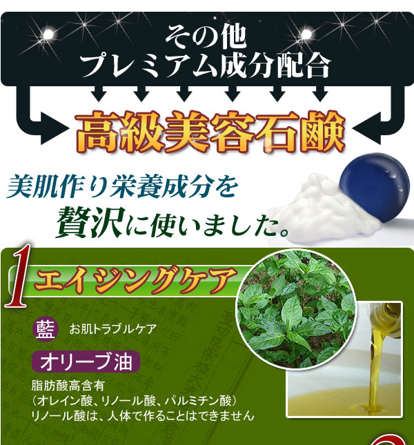 “藍”を使った石鹸