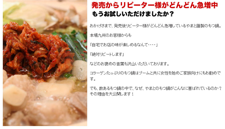 キムチもつ鍋セット