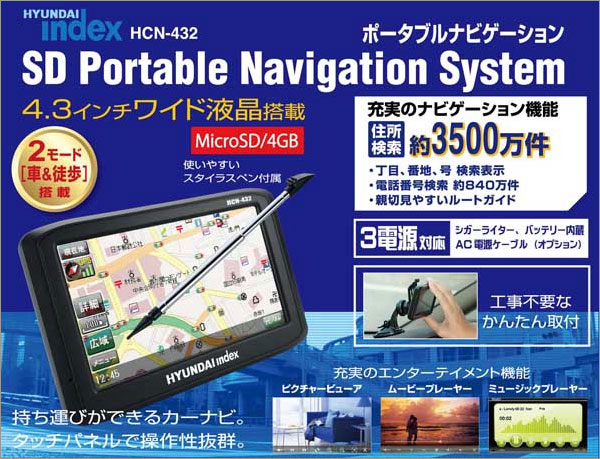 ポータブルメモリナビ