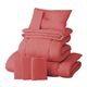 【ベッド専用】20色羽根布団8点セット ベッドタイプ・セミダブル ローズピンク - 縮小画像1