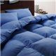 【ベッド専用】新20色羽根布団8点セット ベッドタイプ・ダブル アースブルー - 縮小画像2