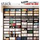 収納ラック 薄型16.5cm【stack】本体幅86cm(扉ありタイプ) ダークブラウン 1cmピッチ収納ラック 【stack】スタック - 縮小画像2