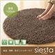 吸湿・発熱・防ダニシャギーラグ【siesta】 シエスタ 直径100cm ベージュ - 縮小画像1