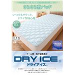 汗ベタ軽減！東洋紡素材「ドライアイス（R）」使用 さらさら敷パッド シングル ブルーの写真