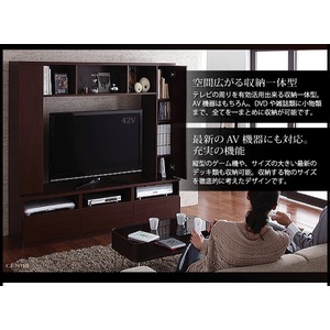 ハイタイプテレビボード【centre】セントレ ダークブラウン