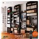 組み合わせ自由自在!アレンジつっぱり本棚【tretta】トレッタ オプション扉W45cm用 ホワイト商品画像