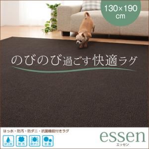 はっ水・防汚・防ダニ・抗菌機能付きラグ 【essen】 エッセン 130×190cm ベージュ