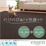 はっ水・防汚・防ダニ・抗菌機能付きラグ＆キッチンマット 【essen】 エッセン 130×190cm+60×120cm ベージュ