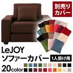 LeJOY（リジョイ） 20色から選べる！カバーリングソファ・ワイドタイプ 【別売りカバー】 1人掛け コーヒーブラウン