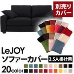 LeJOY（リジョイ） 20色から選べる！カバーリングソファ・ワイドタイプ 【別売りカバー】 2.5人掛け ジェットブラック