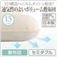 【単品】敷布団 セミダブル 3D構造ハニカムメッシュ使用!通気性のよいボリューム敷布団