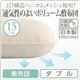 【単品】敷布団 ダブル 3D構造ハニカムメッシュ使用!通気性のよいボリューム敷布団