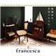 アンティーク調クラシック家具シリーズ【francesca】フランチェスカ:スツール (カラー：ブラウン)  - 縮小画像2