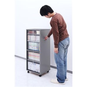 360度ゆるやかフル回転 AV・コミック両面収納【BOTH】ボウス:a スリムタイプ