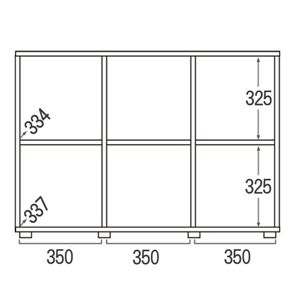 ディスプレイラック【BRUIN】ブラインシリーズ 3列×2列