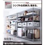 パワースチールシェルフラック W152×D46×H180（5段）