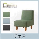 北欧ロースタイルダイニング【Lammin】ラミン／チェア（1脚） グリーン