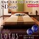 アバカベッド セミダブル【Lotus】【マルチラススーパースプリングマットレス付き】 ステージタイプアバカベッド【Lotus】ロータス
