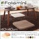低反発マイクロファイバークッション【folia mini】フォリア ミニ 40×40cm ブラウン - 縮小画像1