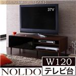 レトロモダン収納シリーズ【NOLDO】ノルド W120テレビ台 ダークブラウン