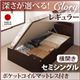 収納ベッド レギュラー セミシングル【横開き】【Clory】【オリジナルポケットコイルマットレス付】 ナチュラル 新開閉タイプ&深さが選べるコンセント付きガス圧式跳ね上げ収納ベッド【Clory】クローリー