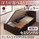 収納ベッド レギュラー セミシングル【横開き】【Clory】【ボンネルコイルマットレス付】 ナチュラル 新開閉タイプ&深さが選べるコンセント付きガス圧式跳ね上げ収納ベッド【Clory】クローリー