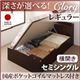 収納ベッド レギュラー セミシングル【横開き】【Clory】【国産ポケットコイルマットレス付】 ナチュラル 新開閉タイプ&深さが選べるコンセント付きガス圧式跳ね上げ収納ベッド【Clory】クローリー