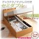 収納ベッド ラージ セミダブル【縦開き】【Freeda】【デュラテクノマットレス付】 ナチュラル 新開閉タイプが選べるガス圧式跳ね上げ大容量収納ベッド【Freeda】フリーダ