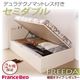 収納ベッド レギュラー セミダブル【横開き】【Freeda】【デュラテクノマットレス付】 ホワイト 新開閉タイプが選べるガス圧式跳ね上げ大容量収納ベッド【Freeda】フリーダ