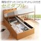 収納ベッド レギュラー セミダブル【縦開き】【Freeda】【薄型ポケットコイルマットレス付】 ホワイト 新開閉タイプが選べるガス圧式跳ね上げ大容量収納ベッド【Freeda】フリーダ