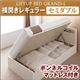 収納ベッド レギュラー セミダブル【横開き】【Grand L】【ボンネルコイルマットレス付】 ナチュラル 新開閉タイプが選べるガス圧式跳ね上げ大容量収納ベッド【Grand L】