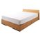 モダンライト付き収納ベッド 【Madera】 マデーラ 【国産ポケットコイルマットレス付】 シングル ナチュラルの画像1