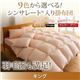 【単品】掛け布団 キング シルバーアッシュ 9色から選べる! シンサレート入り掛布団