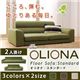 フロアソファ【OLIONA Standard】オリオナ・スタンダード 2人掛け (カラー：モスグリーン)  - 縮小画像1