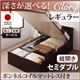 【組立設置費込】収納ベッド レギュラー セミダブル【縦開き】【ボンネルコイルマットレス付】【Clory】ナチュラル 開閉タイプ&深さが選べるコンセント付きガス圧式跳ね上げ収納ベッド【Clory】クローリー
