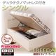 【組立設置費込】 収納ベッド ラージ シングル【横開き】【Freeda】【デュラテクノマットレス付】 ダークブラウン 新 開閉タイプが選べるガス圧式跳ね上げ大容量収納ベッド【Freeda】フリーダ