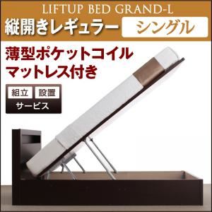 【組立設置費込】 収納ベッド レギュラー シングル【縦開き】【Grand L】【薄型ポケットコイルマットレス付】 ダークブラウン 新 開閉タイプが選べるガス圧式跳ね上げ大容量収納ベッド【Grand L】の詳細を見る 【組立設置費込】 収納ベッド レギュラー シングル【縦開き】【Grand L】【薄型ポケットコイルマットレス付】 ダークブラウン 新 開閉タイプが選べるガス圧式跳ね上げ大容量収納ベッド【Grand L】の詳細を見る