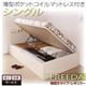 【組立設置費込】 収納ベッド レギュラー シングル【横開き】【Freeda】【薄型ポケットコイルマットレス付】 ホワイト 新 開閉タイプが選べるガス圧式跳ね上げ大容量収納ベッド【Freeda】フリーダ