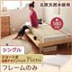 ベッド シングル【Pieni】【フレームのみ】 ホワイト ショート丈北欧デザインベッド【Pieni】ピエニ