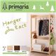 ハンガーラック【Primaria】ブラウン 天然木シンプルデザインキッズ家具シリーズ【Primaria】プリマリア ハンガーラック