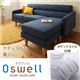 ソファー【OSWELL】ネイビー コーナーカウチソファ【OSWELL】オズウェル ポケットコイル仕様