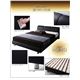 ベッド セミダブル【RODEO】【マルチラススーパースプリングマットレス付き】 ブラック モダンデザインベッド【RODEO】ロデオ - 縮小画像4