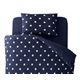 【単品】掛け布団カバー セミダブル 柄：ドット カラー：ネイビー 32色柄から選べるスーパーマイクロフリースカバーシリーズ 掛布団カバー - 縮小画像1