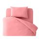 布団カバーセット シングル 柄：無地 カラー：ピンク 32色柄から選べるスーパーマイクロフリースカバーシリーズ ベッド用3点セット - 縮小画像1