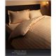 布団カバーセット シングル ロイヤルホワイト 9色から選べるホテルスタイル ストライプサテンカバーリング ベッド用セット - 縮小画像3