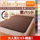 【単品】敷パッド クイーン ワインレッド 20色から選べるマイクロファイバー毛布・パッド 敷パッド単品